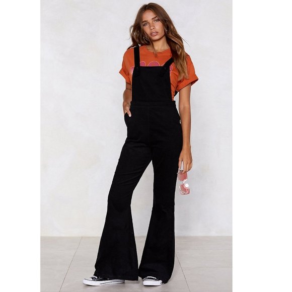 *SOLD OUT* NWT Nasty Gal Over It Corduroy Overalls like Free People - Picture 2 of 6